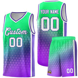 Custom Gradient Design Irregular Shapes Pattern Sports Uniform Basketball Jersey For Adult