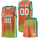 Custom Gradient Design Irregular Shapes Pattern Sports Uniform Basketball Jersey For Adult