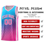 Custom Gradient Design Irregular Shapes Pattern Sports Uniform Basketball Jersey Printed Logo Number