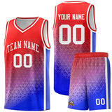 Custom Gradient Design Irregular Shapes Pattern Sports Uniform Basketball Jersey Printed Logo Number