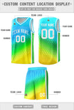 Custom Gradient Design Irregular Shapes Pattern Sports Uniform Basketball Jersey Printed Logo Number