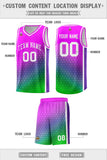 Custom Gradient Design Irregular Shapes Pattern Sports Uniform Basketball Jersey Printed Logo Number