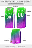 Custom Gradient Design Irregular Shapes Pattern Sports Uniform Basketball Jersey Printed Logo Number