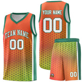 Custom Gradient Design Irregular Shapes Pattern Sports Uniform Basketball Jersey Printed Logo Number