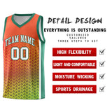 Custom Gradient Design Irregular Shapes Pattern Sports Uniform Basketball Jersey Printed Logo Number