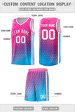 Custom Personalized Gradient Design Irregular Shapes Pattern Sports Uniform Basketball Jersey