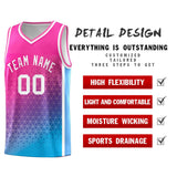 Custom Personalized Gradient Design Irregular Shapes Pattern Sports Uniform Basketball Jersey