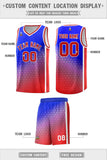 Custom Personalized Gradient Design Irregular Shapes Pattern Sports Uniform Basketball Jersey