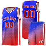 Custom Personalized Gradient Design Irregular Shapes Pattern Sports Uniform Basketball Jersey