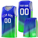 Custom Personalized Gradient Design Irregular Shapes Pattern Sports Uniform Basketball Jersey