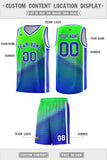 Custom Personalized Gradient Design Irregular Shapes Pattern Sports Uniform Basketball Jersey