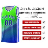 Custom Personalized Gradient Design Irregular Shapes Pattern Sports Uniform Basketball Jersey