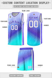 Custom Personalized Gradient Design Irregular Shapes Pattern Sports Uniform Basketball Jersey