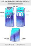 Custom Personalized Gradient Design Irregular Shapes Pattern Sports Uniform Basketball Jersey