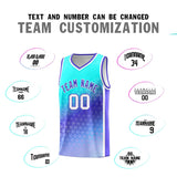 Custom Personalized Gradient Design Irregular Shapes Pattern Sports Uniform Basketball Jersey