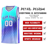 Custom Personalized Gradient Design Irregular Shapes Pattern Sports Uniform Basketball Jersey