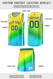 Custom Personalized Gradient Design Irregular Shapes Pattern Sports Uniform Basketball Jersey