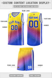 Custom Gradient Design Irregular Shapes Pattern Sports Uniform Basketball Jersey For Youth