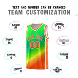 Custom Personalized Gradient Design Irregular Shapes Pattern Sports Uniform Basketball Jersey