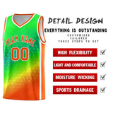 Custom Personalized Gradient Design Irregular Shapes Pattern Sports Uniform Basketball Jersey