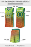 Custom Personalized Gradient Design Irregular Shapes Pattern Sports Uniform Basketball Jersey