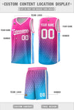 Custom Tailor Made Gradient Design Irregular Shapes Pattern Sports Uniform Basketball Jersey