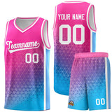 Custom Tailor Made Gradient Design Irregular Shapes Pattern Sports Uniform Basketball Jersey