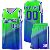 Custom Tailor Made Gradient Design Irregular Shapes Pattern Sports Uniform Basketball Jersey