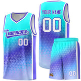 Custom Tailor Made Gradient Design Irregular Shapes Pattern Sports Uniform Basketball Jersey