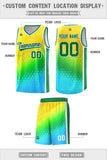 Custom Tailor Made Gradient Design Irregular Shapes Pattern Sports Uniform Basketball Jersey