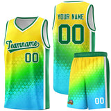 Custom Tailor Made Gradient Design Irregular Shapes Pattern Sports Uniform Basketball Jersey