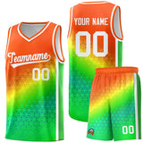 Custom Tailor Made Gradient Design Irregular Shapes Pattern Sports Uniform Basketball Jersey