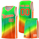 Custom Tailor Made Gradient Design Irregular Shapes Pattern Sports Uniform Basketball Jersey