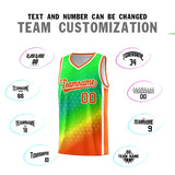 Custom Tailor Made Gradient Design Irregular Shapes Pattern Sports Uniform Basketball Jersey