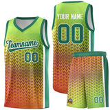 Custom Tailor Made Gradient Design Irregular Shapes Pattern Sports Uniform Basketball Jersey