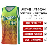 Custom Tailor Made Gradient Design Irregular Shapes Pattern Sports Uniform Basketball Jersey