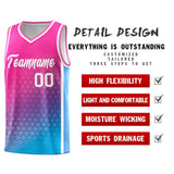 Custom Traditional Gradient Design Irregular Shapes Pattern Sports Uniform Basketball Jersey