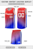 Custom Gradient Design Irregular Shapes Pattern Sports Uniform Basketball Jersey Add Logo Number