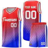 Custom Gradient Design Irregular Shapes Pattern Sports Uniform Basketball Jersey Add Logo Number