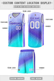 Custom Traditional Gradient Design Irregular Shapes Pattern Sports Uniform Basketball Jersey