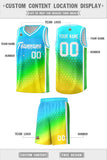 Custom Gradient Design Irregular Shapes Pattern Sports Uniform Basketball Jersey Add Logo Number