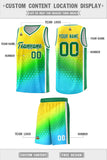 Custom Traditional Gradient Design Irregular Shapes Pattern Sports Uniform Basketball Jersey