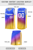 Custom Gradient Design Irregular Shapes Pattern Sports Uniform Basketball Jersey Add Logo Number