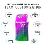 Custom Gradient Design Irregular Shapes Pattern Sports Uniform Basketball Jersey Add Logo Number