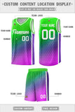 Custom Gradient Design Irregular Shapes Pattern Sports Uniform Basketball Jersey Add Logo Number