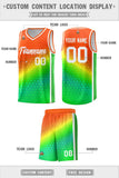 Custom Traditional Gradient Design Irregular Shapes Pattern Sports Uniform Basketball Jersey