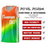 Custom Traditional Gradient Design Irregular Shapes Pattern Sports Uniform Basketball Jersey