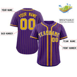 Custom Stripe Fashion Design Full Button Add Team Name Number Baseball Jersey Sportwear Shirt