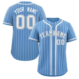 Custom Stripe Fashion Design Full Button Add Team Name Number Baseball Jersey Sportwear Shirt