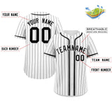 Custom Stripe Fashion Design Full Button Add Team Name Number Baseball Jersey Sportwear Shirt